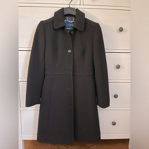 Black J.Crew Lady Day Coat, 00 Petite